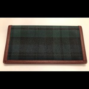 Ralph Lauren Black Watch Plaid Checkbook Holder